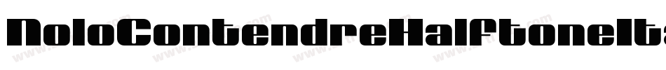 NoloContendreHalftoneItalic-7JBE字体转换