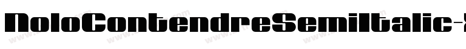 NoloContendreSemiItalic-Xx32字体转换
