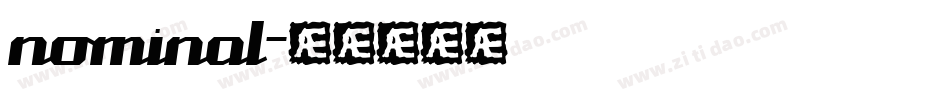 nominal字体转换