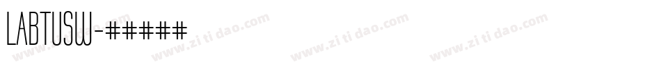 LABTUSW字体转换