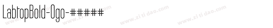 LabtopBold-Ogo字体转换