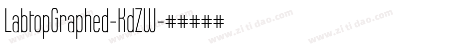 LabtopGraphed-KdZW字体转换