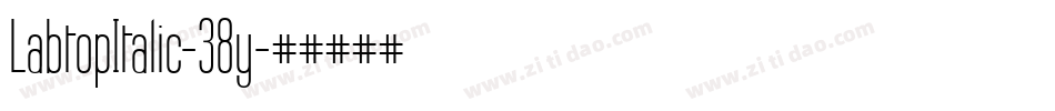 LabtopItalic-38y字体转换