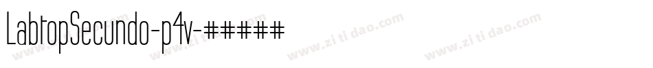 LabtopSecundo-p4v字体转换