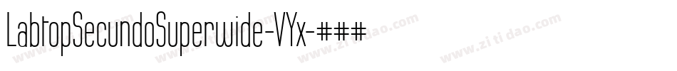 LabtopSecundoSuperwide-VYx字体转换
