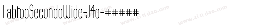 LabtopSecundoWide-J4o字体转换