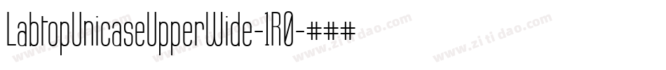 LabtopUnicaseUpperWide-1R0字体转换
