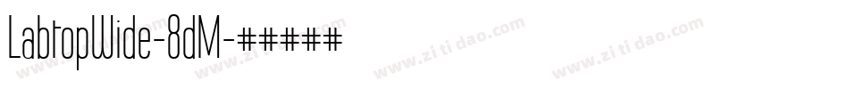 LabtopWide-8dM字体转换