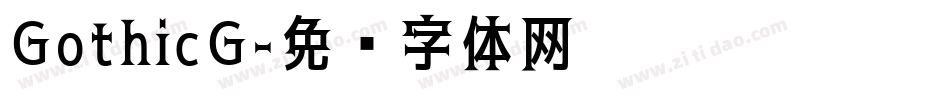GothicG字体转换