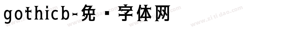 gothicb字体转换