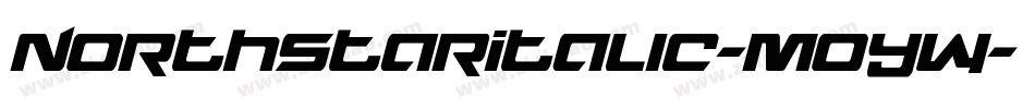 NorthstarItalic-MoYw字体转换