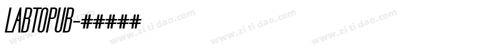 LABTOPUB字体转换