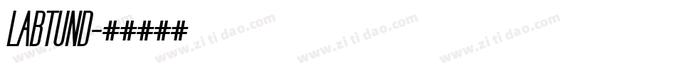 LABTUND字体转换