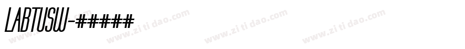 LABTUSW字体转换