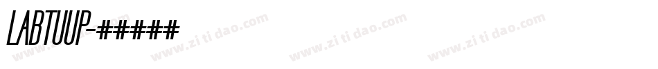 LABTUUP字体转换