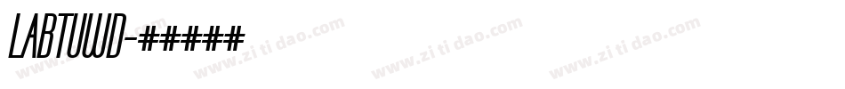 LABTUWD字体转换