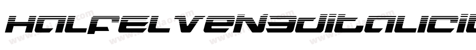 HalfElven3DItalicItalic-ezwl字体转换