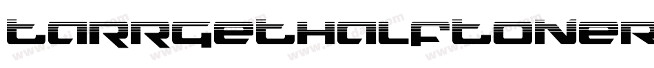 TarrgetHalfToneRegular-gzRY字体转换