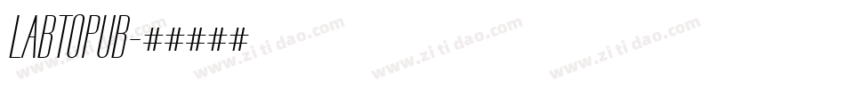 LABTOPUB字体转换