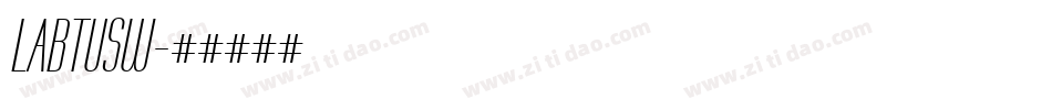 LABTUSW字体转换