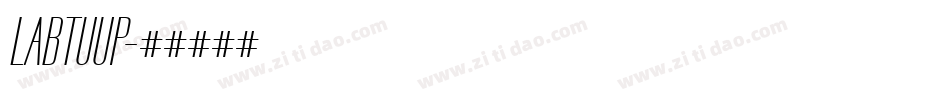 LABTUUP字体转换