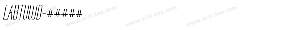 LABTUWD字体转换