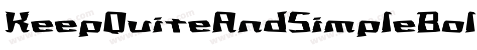 KeepQuiteAndSimpleBold-RD9o字体转换