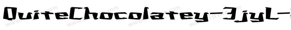 QuiteChocolatey-3jyL字体转换