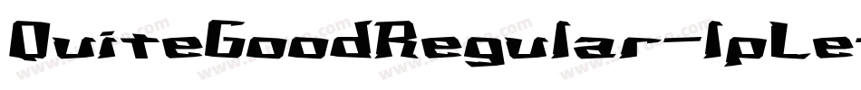 QuiteGoodRegular-1pLe字体转换