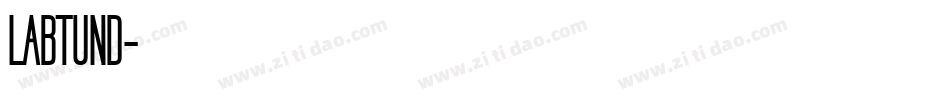 LABTUND字体转换