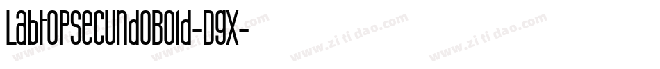 LabtopSecundoBold-Dgx字体转换