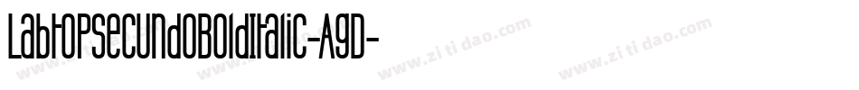 LabtopSecundoBoldItalic-AgD字体转换