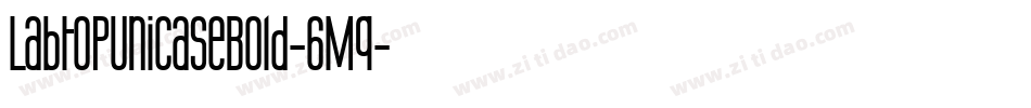 LabtopUnicaseBold-6Mq字体转换
