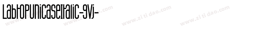 LabtopUnicaseItalic-9vj字体转换
