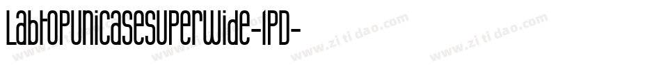 LabtopUnicaseSuperwide-lpD字体转换