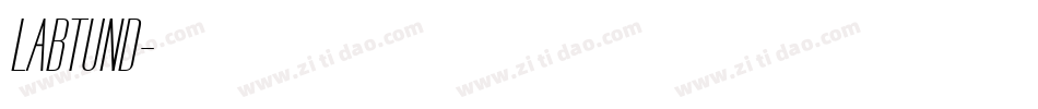 LABTUND字体转换