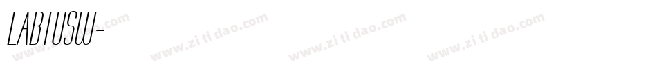 LABTUSW字体转换