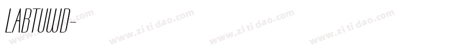 LABTUWD字体转换