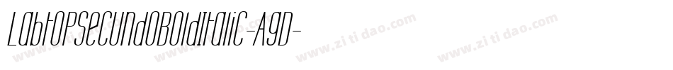 LabtopSecundoBoldItalic-AgD字体转换
