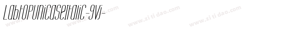 LabtopUnicaseItalic-9vj字体转换