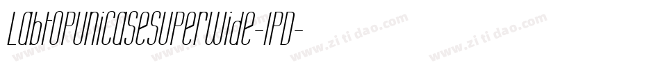 LabtopUnicaseSuperwide-lpD字体转换