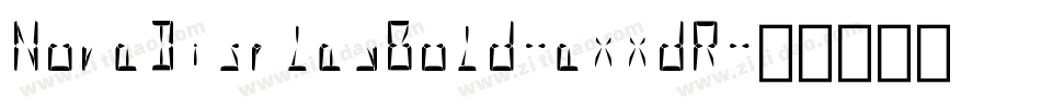 NovaDisplayBold-axxdR字体转换