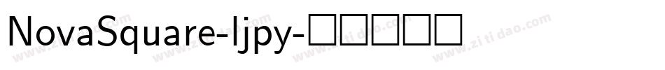 NovaSquare-ljpy字体转换