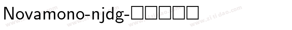Novamono-njdg字体转换
