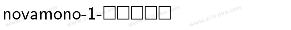 novamono-1字体转换