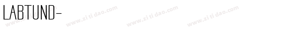 LABTUND字体转换