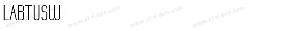 LABTUSW字体转换