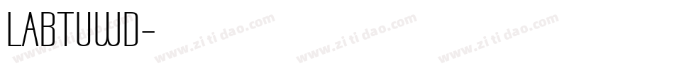 LABTUWD字体转换