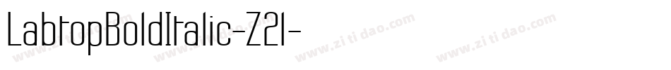 LabtopBoldItalic-Z2l字体转换