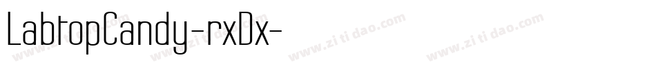 LabtopCandy-rxDx字体转换